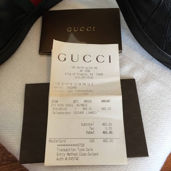 ❤️SOLD ❤️Authentic Gucci Men’s Black Sneakers - Picture 5 of 8